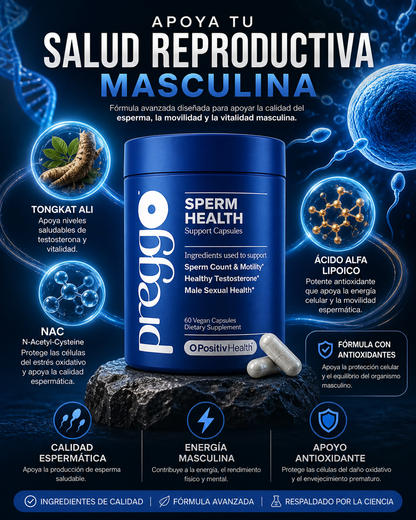 SPERM HEALT PREGGO + ENVÍO GRATIS