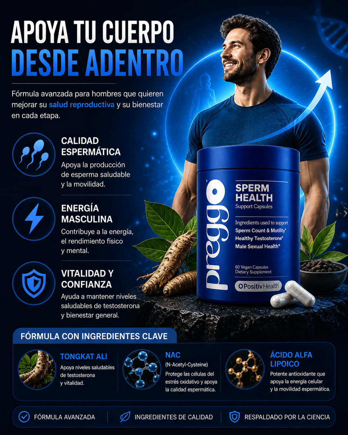 SPERM HEALT PREGGO + ENVÍO GRATIS