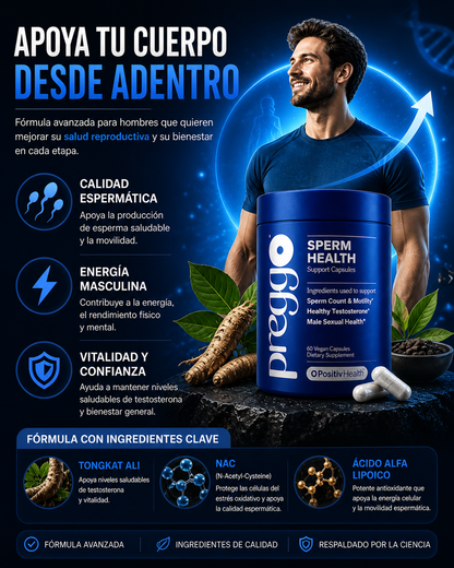 SPERM HEALT PREGGO + ENVÍO GRATIS